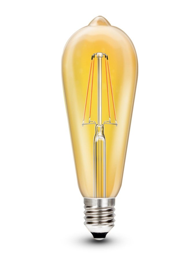 ويبرو مصباح ويبرو جارنت 8 واط A60 LED خيطي | مصباح LED زخرفي لتزيين المنزل والمكتب | مصباح خيطي موفر للطاقة مزود بحماية مدمجة ضد زيادة التيار | مصباح E27، 2700 كلفن (أبيض دافئ، عبوة من 3 مصابيح) - Image 3